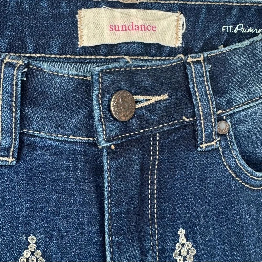 Sundance Primrose sequin embellished skinny Denim jeans Women’s 26 - Picture 3 of 8